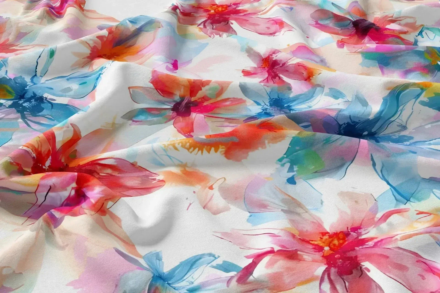 Rayon Digital Print Fabric | 44 Width, Unstitched, Poly Blend - Arihant Creations