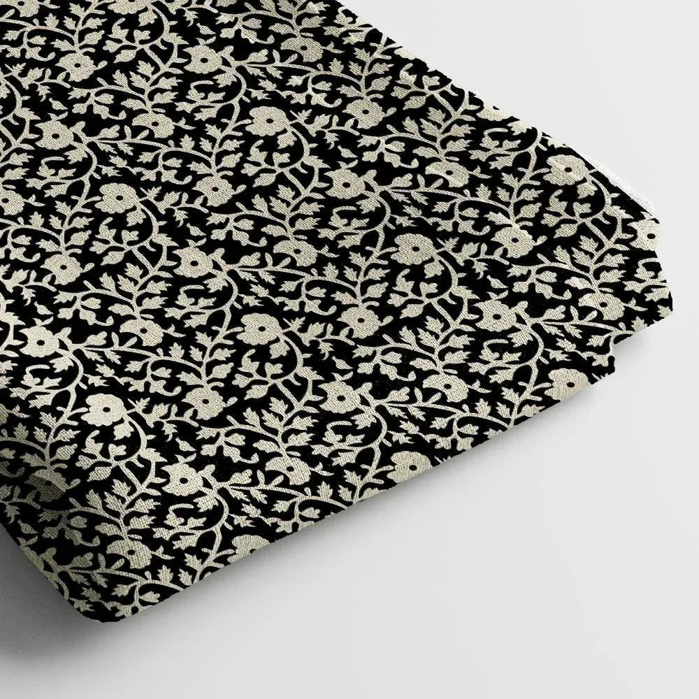 Linen Digital Print Fabric | 44 Inches, Unstitched - Arihant Creations