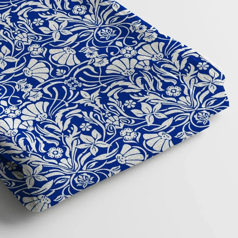 Linen Digital Print Fabric | 44 Inches, Unstitched - Arihant Creations
