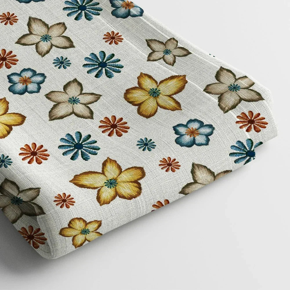 Crepe Digital Print Fabric | 44 Inches, Unstitched - Arihant Creations