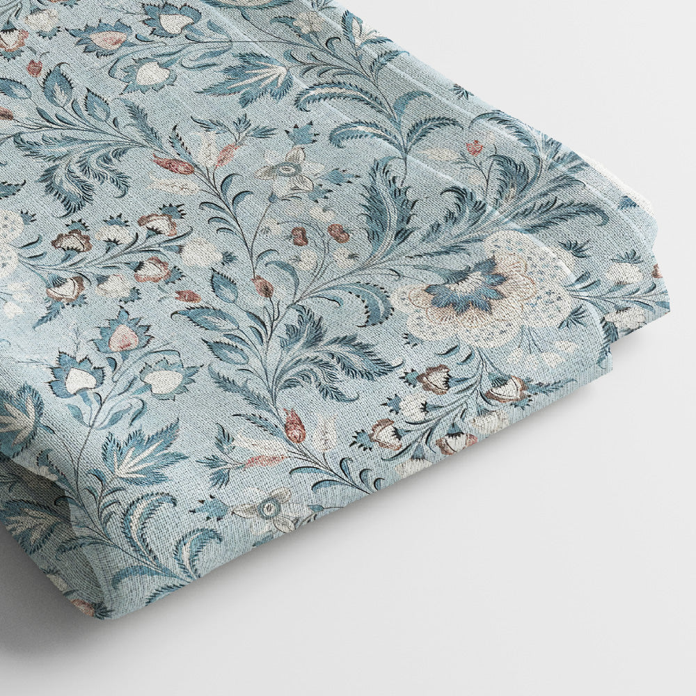 Kota Doria Digital Print Fabric | 5 Meter, 44" Width, Unstitched