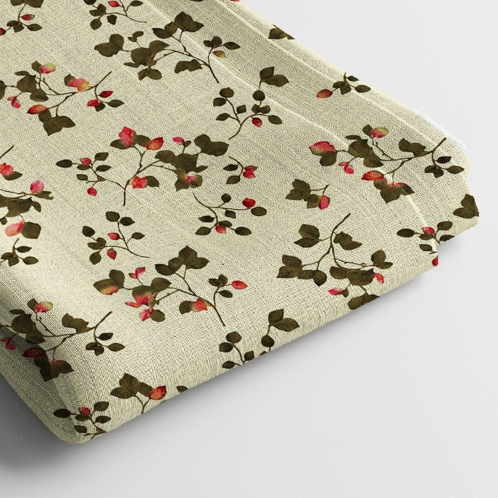 Poly Cotton Digital Printed Fabric, Soft & Lightweight, For Women's Clothing - Arihant Creations