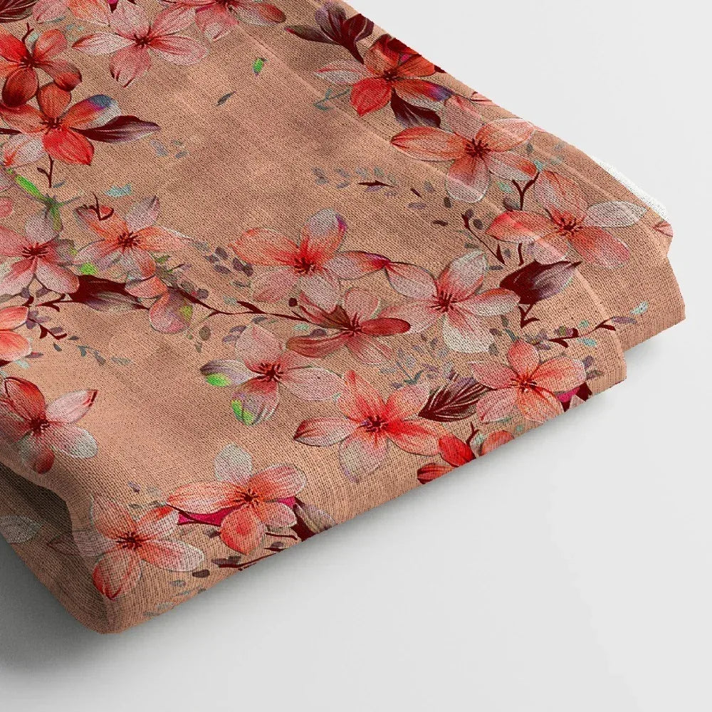 Crepe Digital Print Fabric | 44 Inches, Unstitched - Arihant Creations