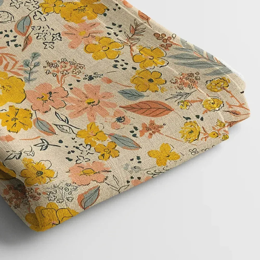 Georgette Digital Print Fabric | 44 Inches, Unstitched - Arihant Creations