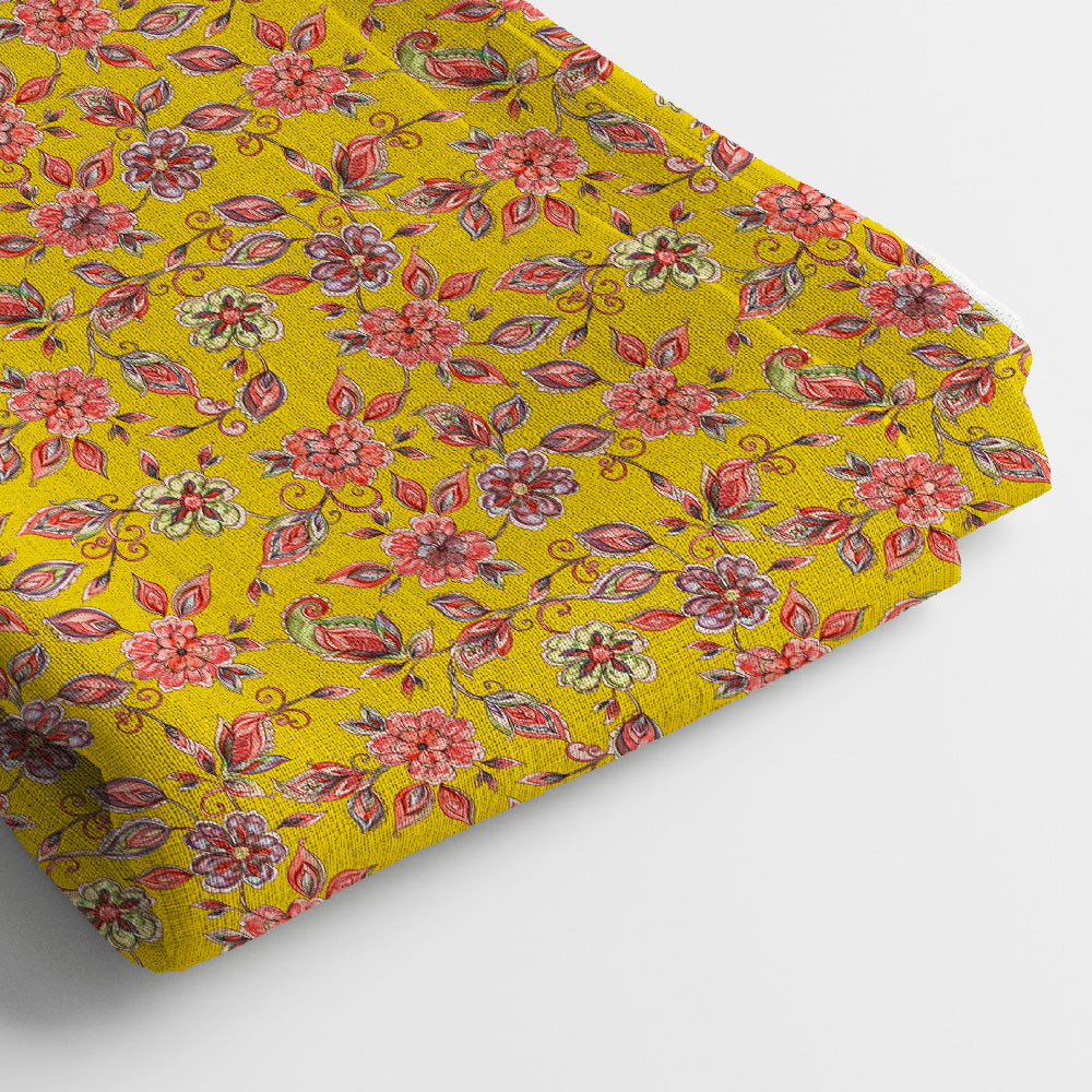 Poly Cotton Digital Printed Fabric, Soft & Lightweight, For Women's Clothing