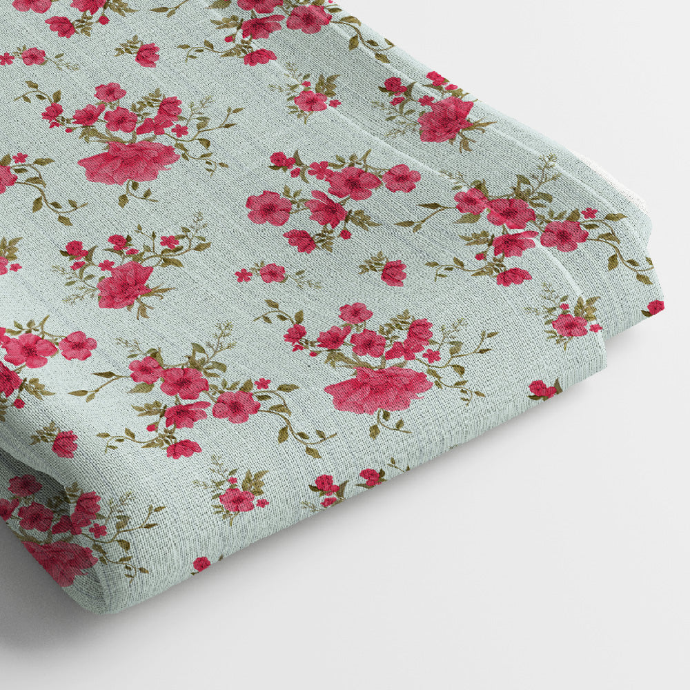 Georgette Digital Print Fabric | 44 Inches, Unstitched