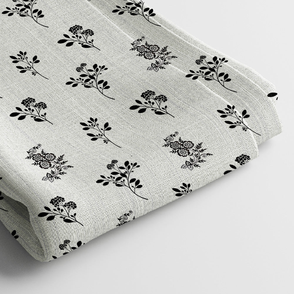 Pure Linen Digital Print Fabric | 5 Meter, 44" Width, Unstitched