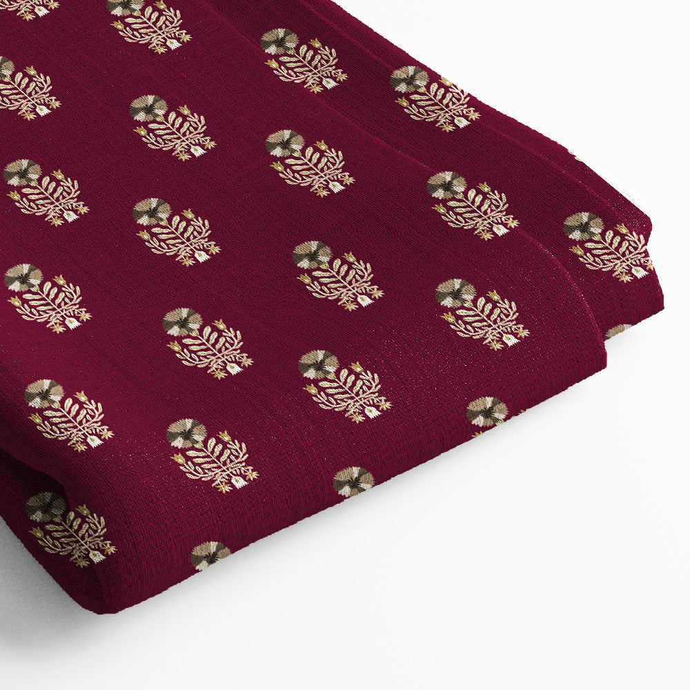 Pure Linen Digital Print Fabric | 5 Meter, 44" Width, Unstitched