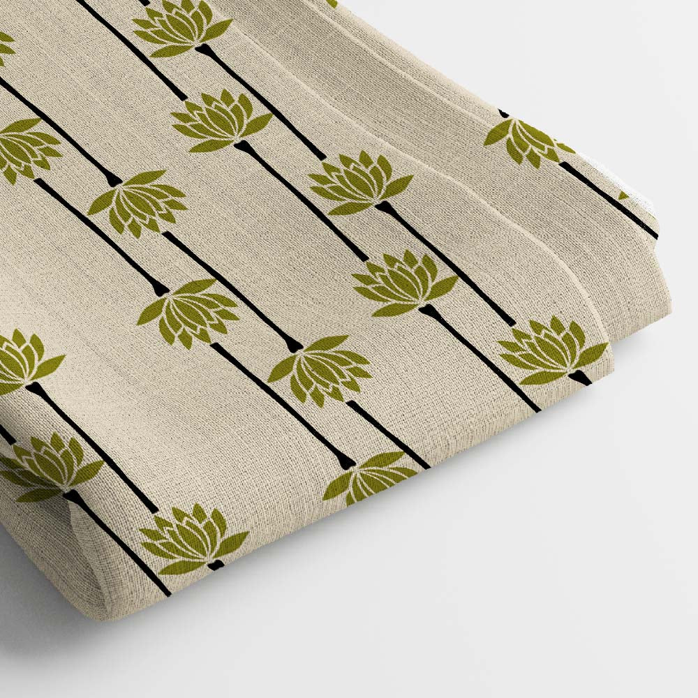 Pure Linen Digital Print Fabric | 5 Meter, 44" Width, Unstitched