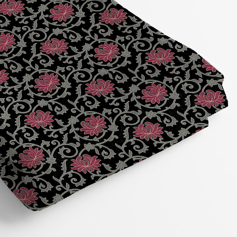 Pure Linen Digital Print Fabric | 5 Meter, 44" Width, Unstitched
