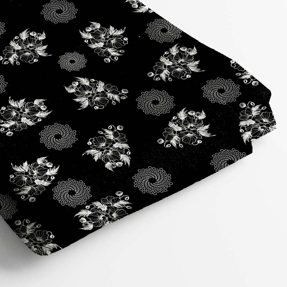 Muslin Digital Printed Fabric | 5 Meter, 44" Width, Unstitched