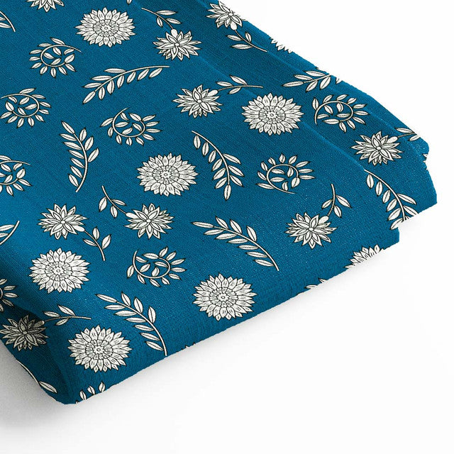 Rayon Digital Print Fabric | 5 Meter, 44" Width, Unstitched