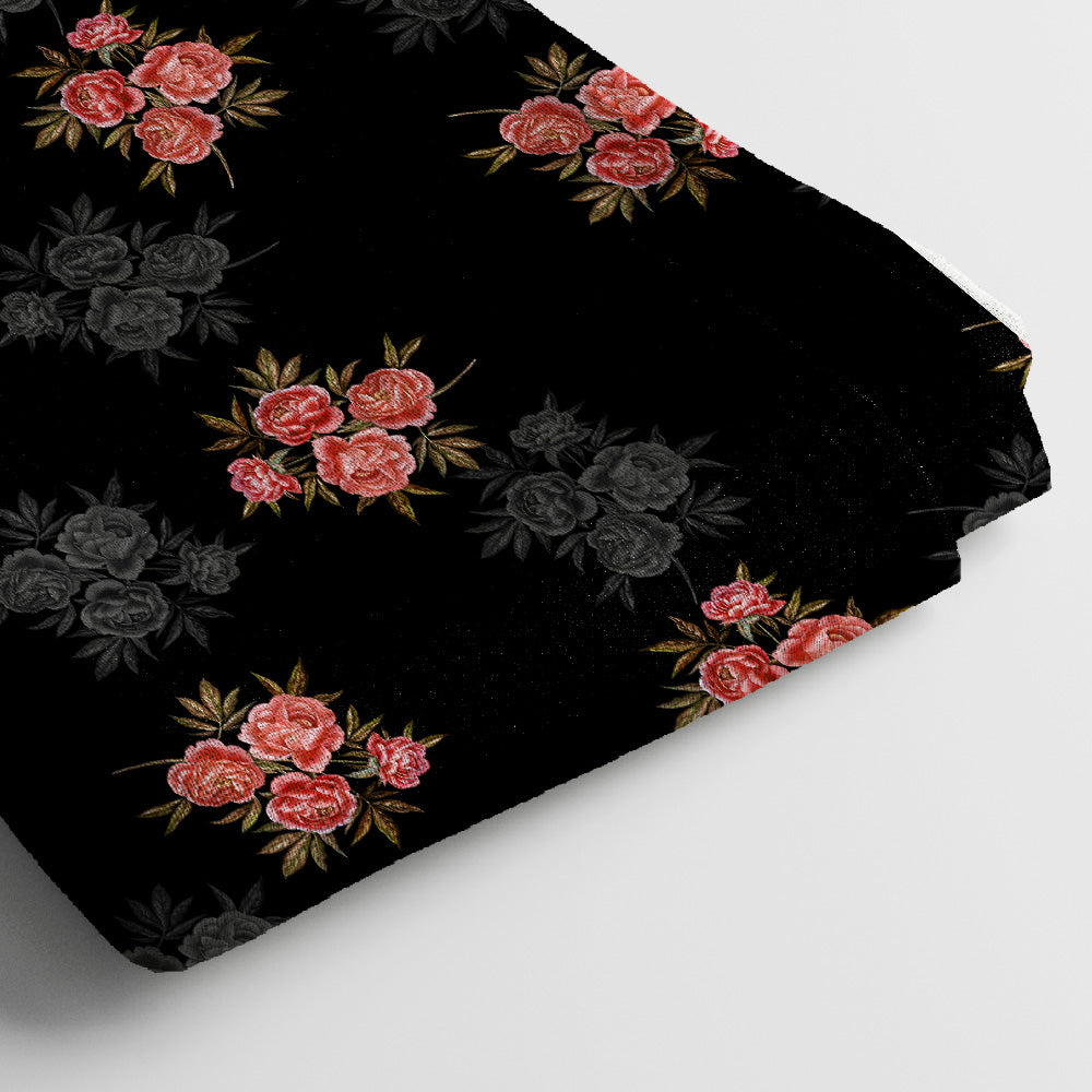 Georgette Digital Print Fabric | 5 Meter, 44" Width, Unstitched Dress Material