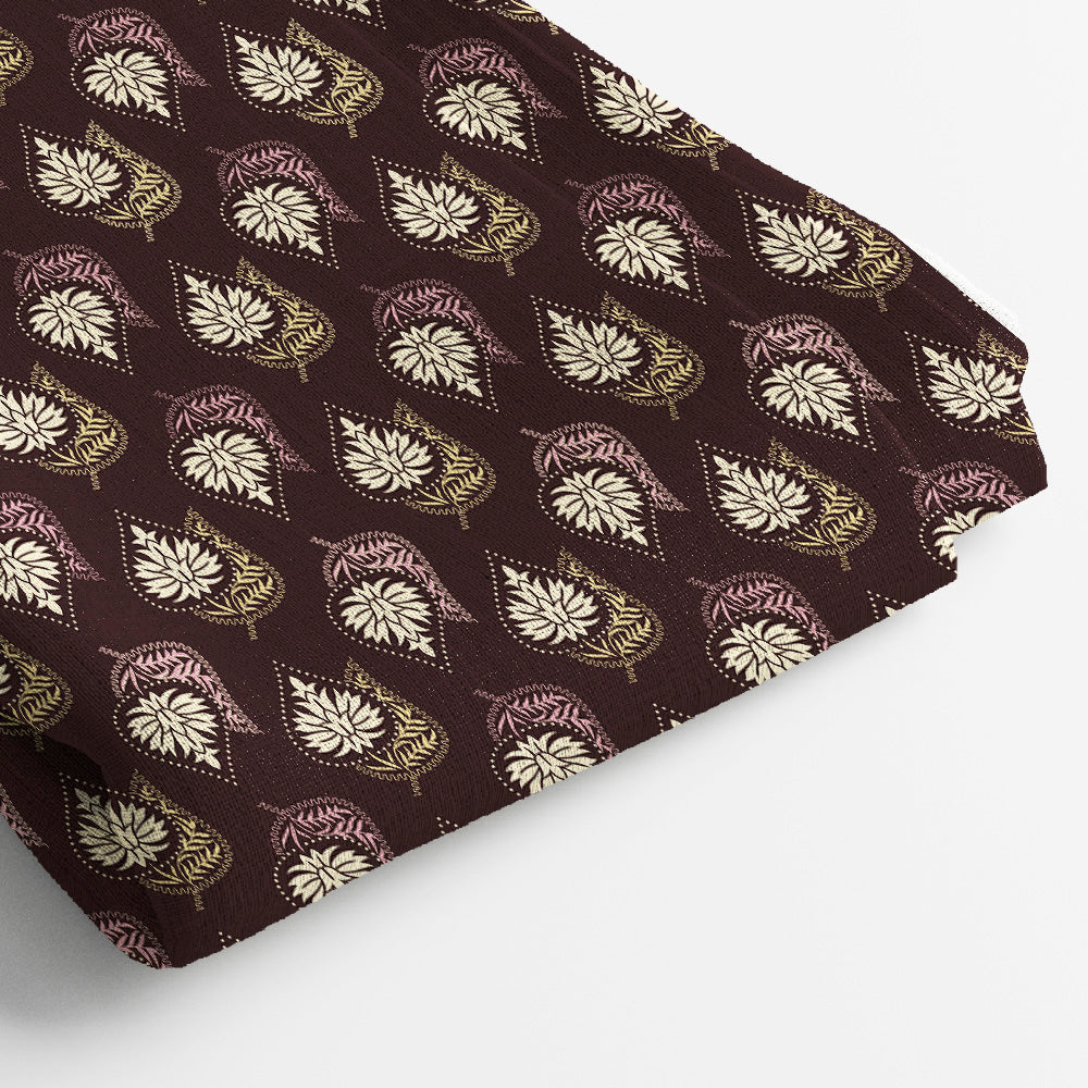 Kota Doria Digital Print Fabric | 5 Meter, 44" Width, Unstitched