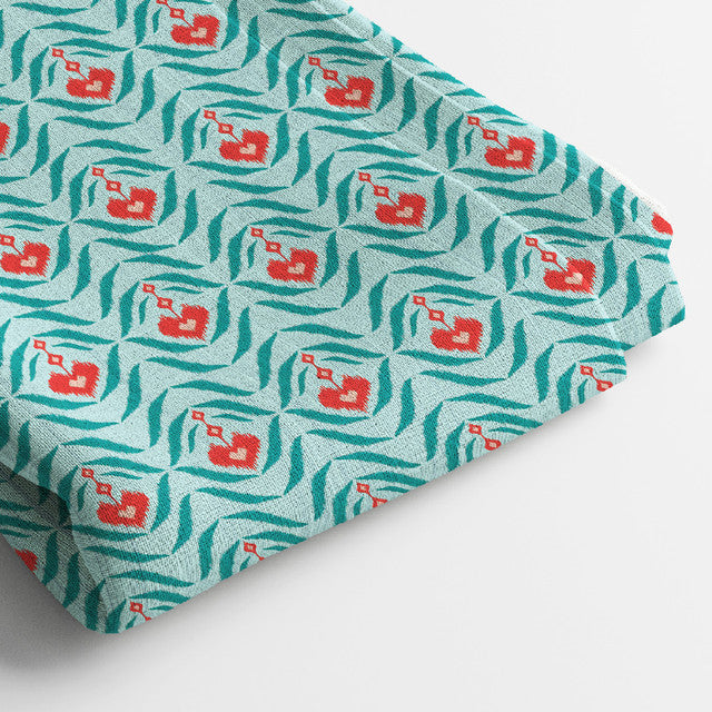 Kota Doria Digital Print Fabric | 5 Meter, 44" Width, Unstitched