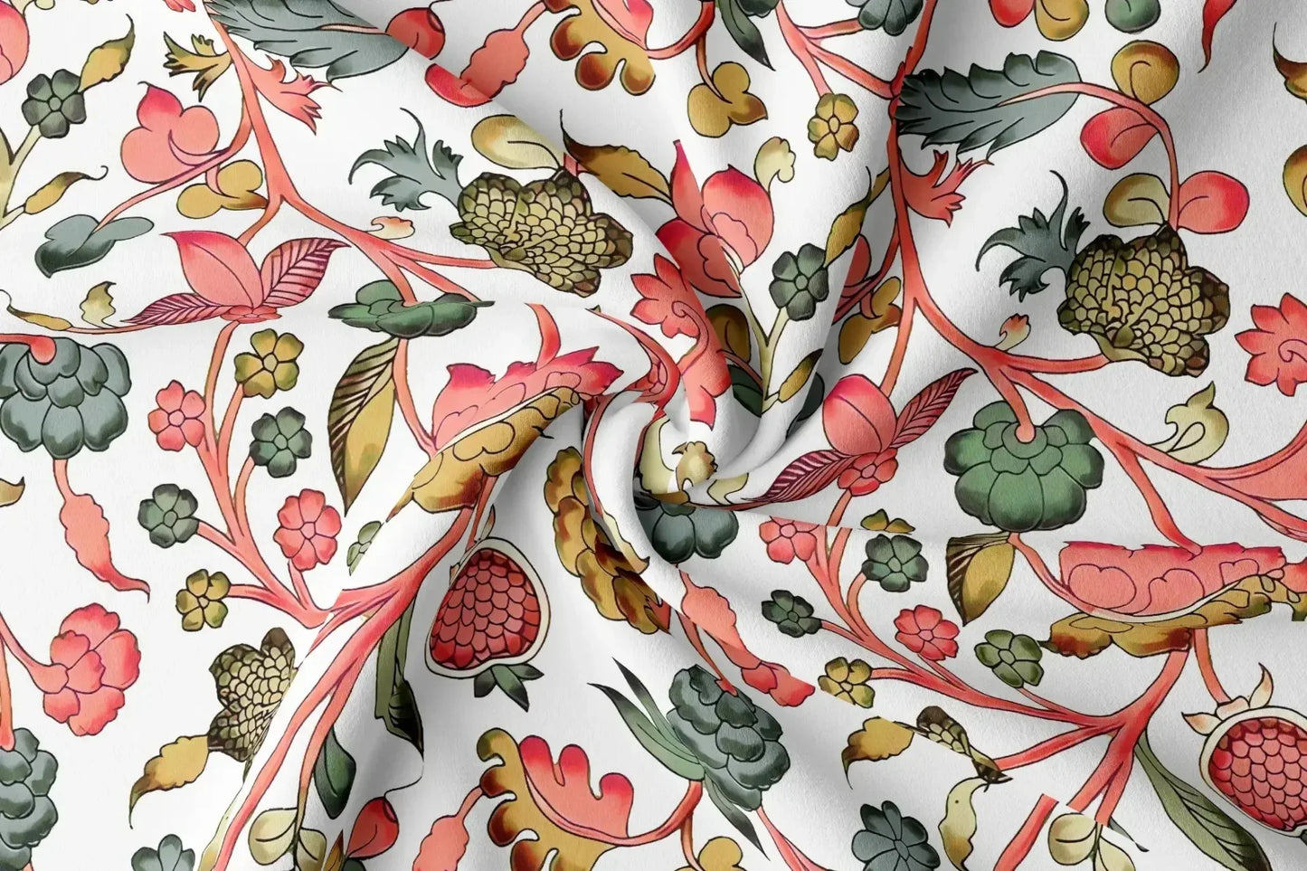 Rayon Digital Print Fabric | 44 Width, Unstitched, Poly Blend - Arihant Creations