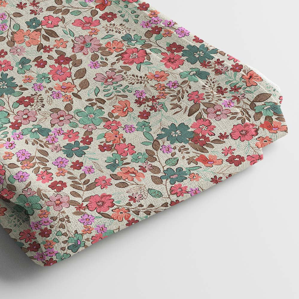Rayon Digital Print Fabric | 5 Meter, 44 Width, Unstitched Dress Material, Poly Blend
