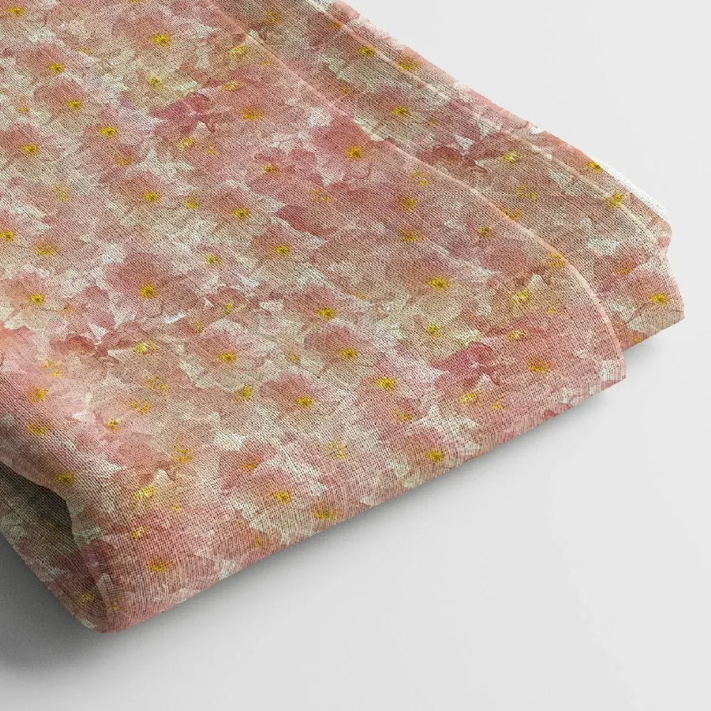 Linen Digital Print Fabric | 44 Inches, Unstitched - Arihant Creations