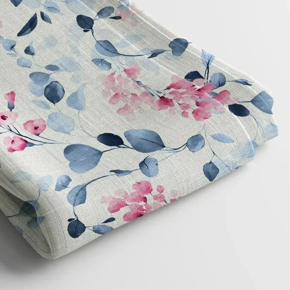 Muslin Digital Printed Fabric | Poly Blend, 44 Width, Unstitched, Soft, Lightweight - Arihant Creations
