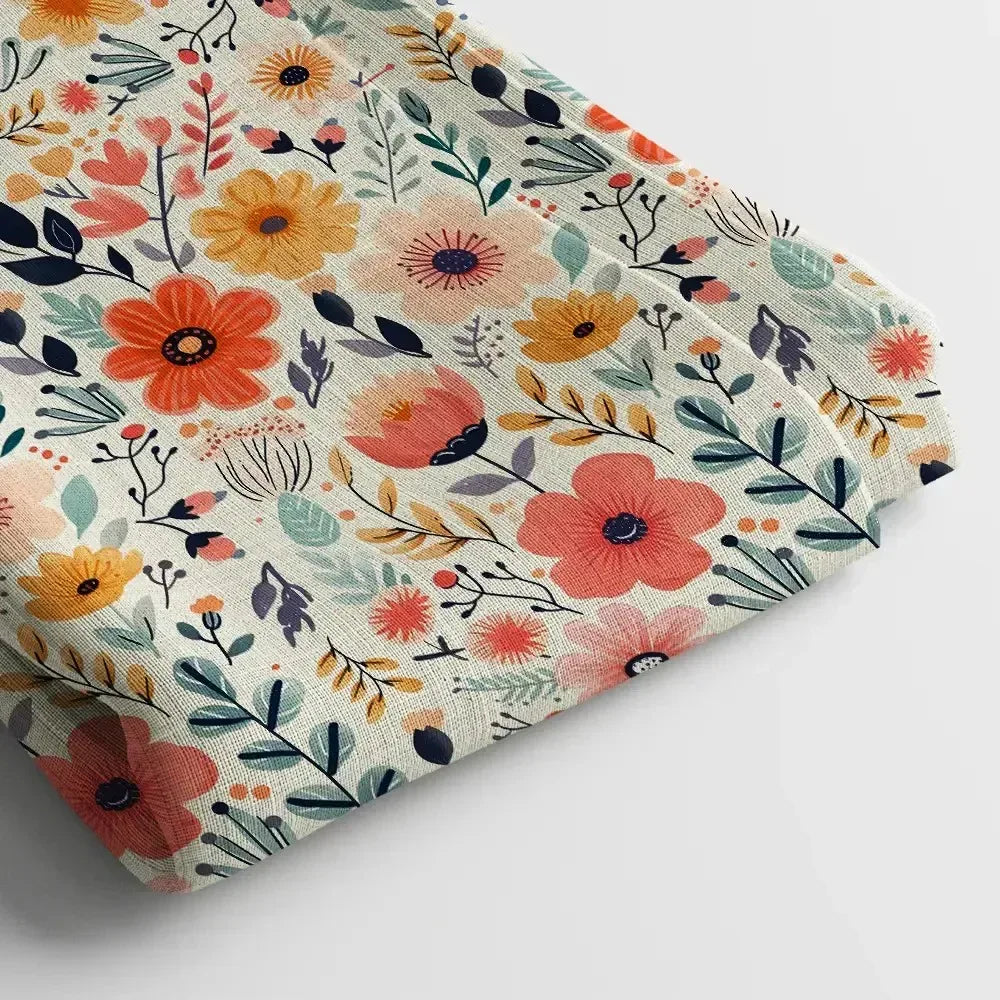 Poly Cotton Digital Printed Fabric, Soft & Lightweight, For Women's Clothing - Arihant Creations