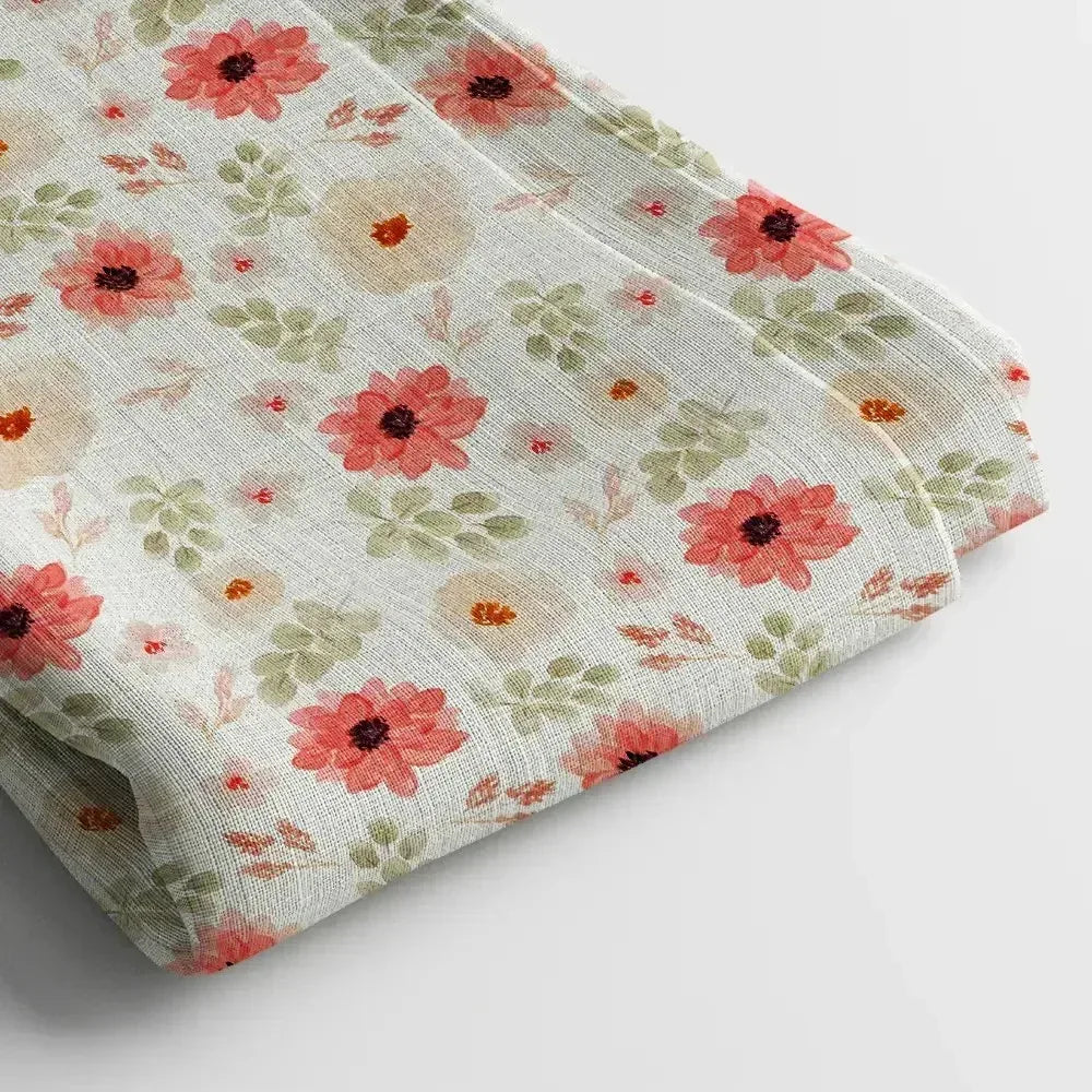 Crepe Digital Print Fabric | 44 Inches, Unstitched - Arihant Creations