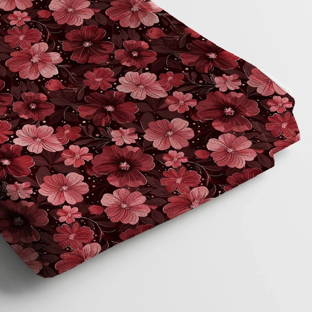 Linen Digital Print Fabric | 44 Inches, Unstitched - Arihant Creations