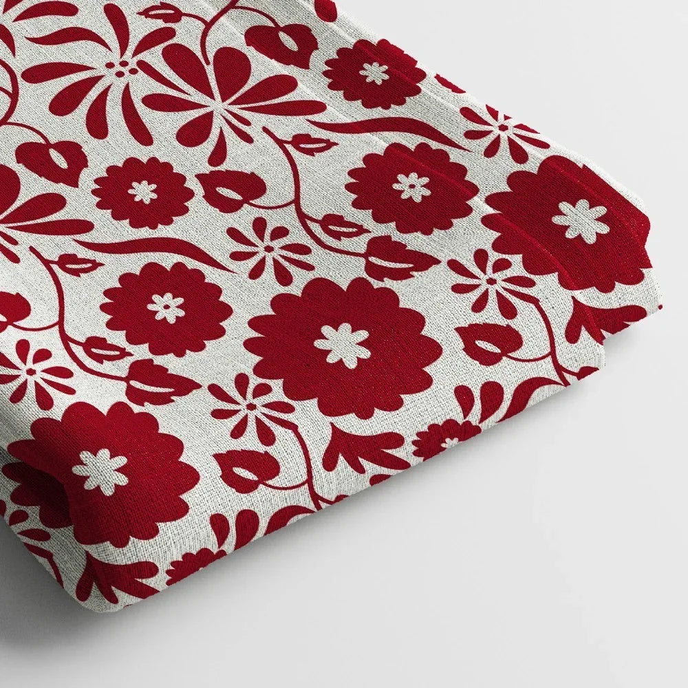 Linen Digital Print Fabric | 44 Inches, Unstitched - Arihant Creations