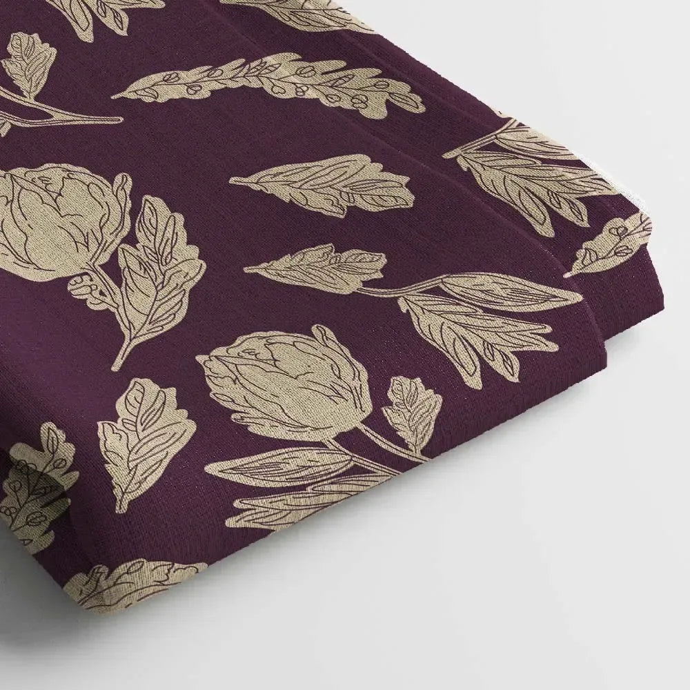 Poly Cotton Digital Printed Fabric | 44 Inches , Unstitched - Arihant Creations