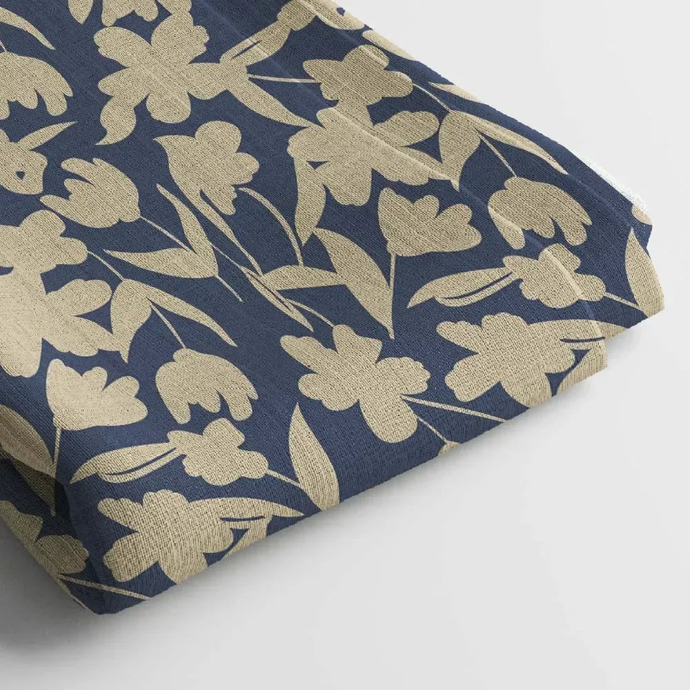 Linen Digital Print Fabric | 44 Inches, Unstitched - Arihant Creations