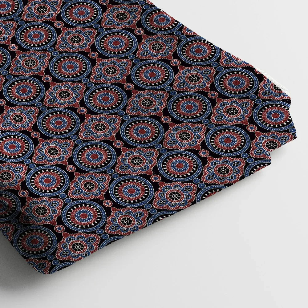 Modal Satin Digital Print Fabric | 44 Inches, Unstitched - Arihant Creations