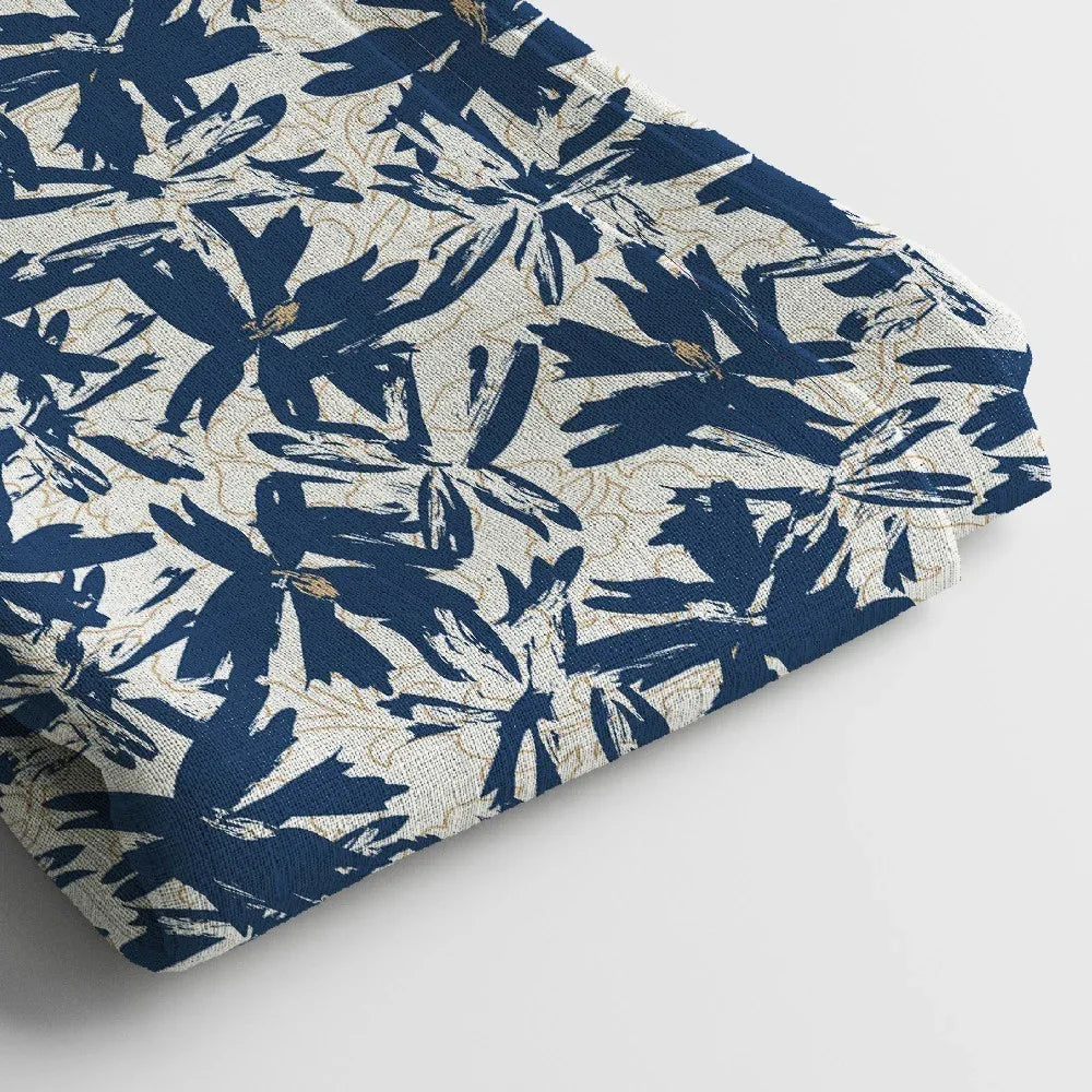 Linen Digital Print Fabric | 44 Inches, Unstitched - Arihant Creations