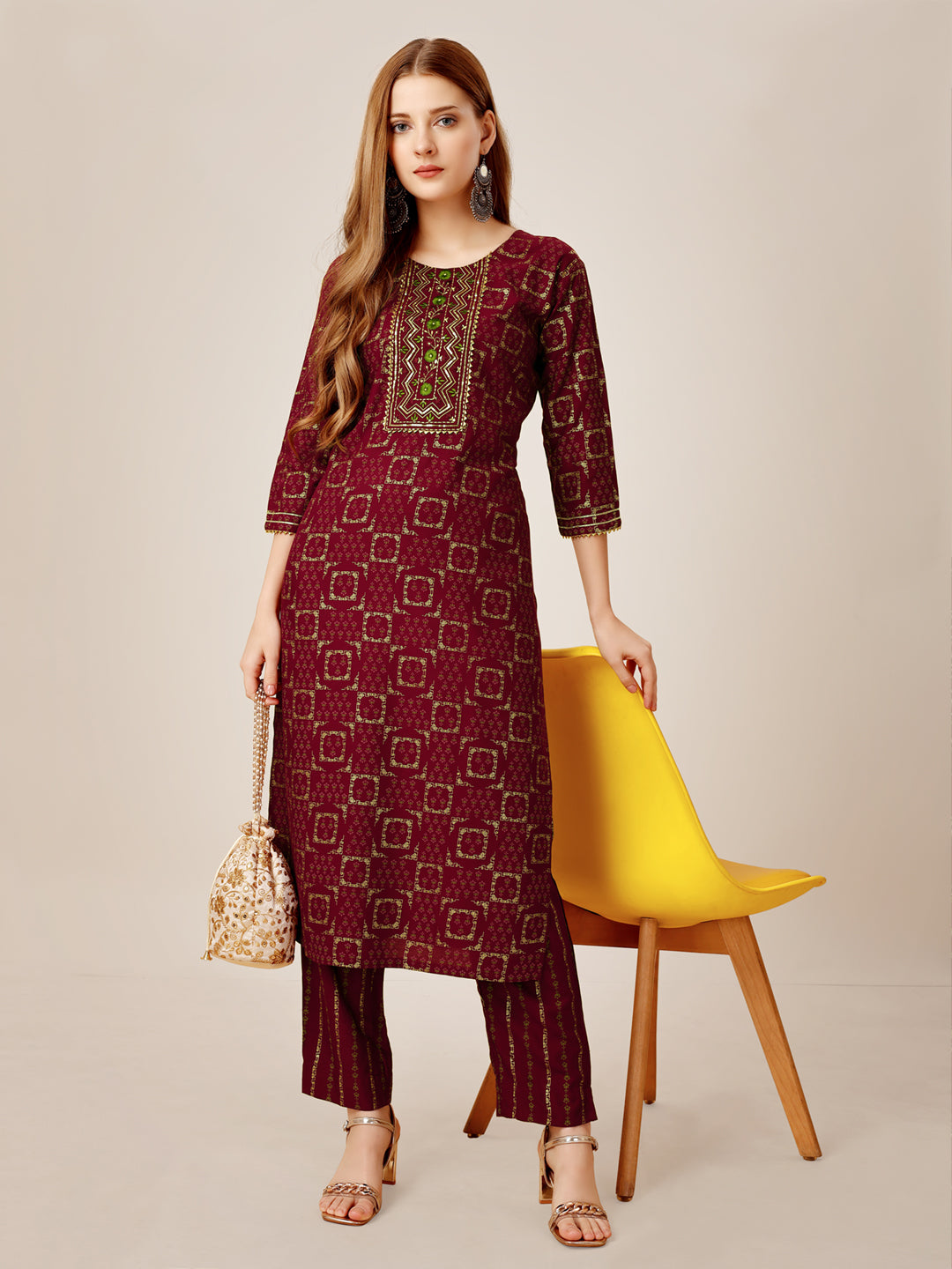 Women's Rayon Kurti Pant Set - Liva Approved Heavy Fabric