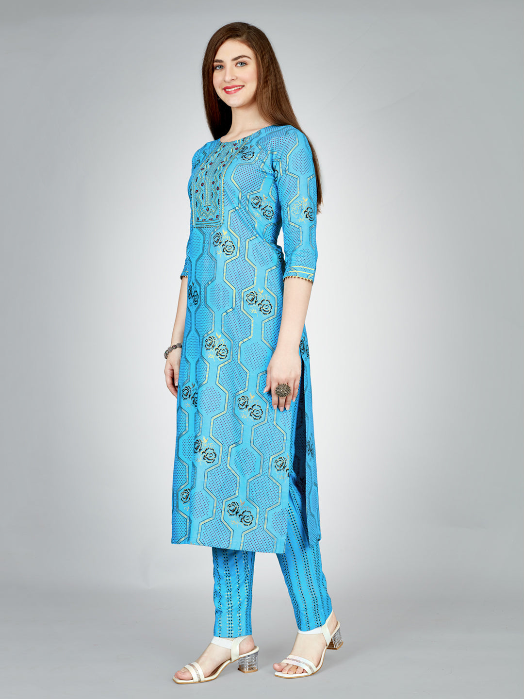 Women's Rayon Kurti Pant Set - Liva Approved Heavy Fabric