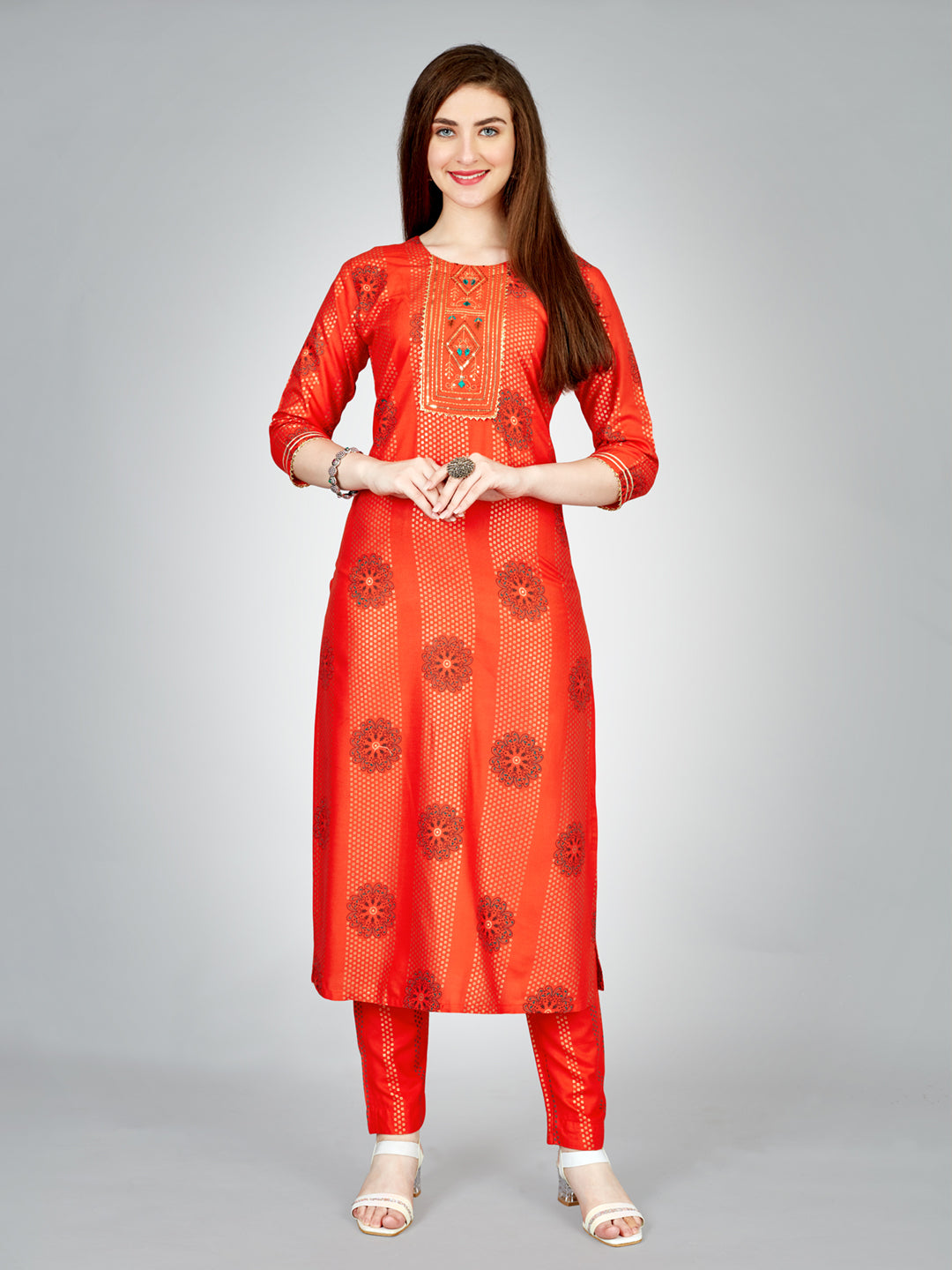 Women's Rayon Kurti Pant Set - Liva Approved Heavy Fabric