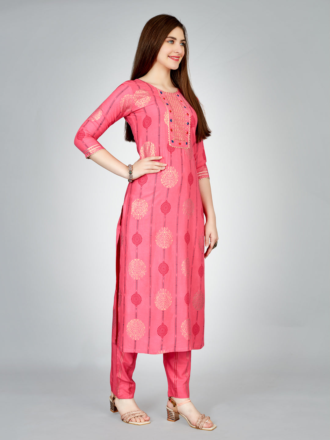 Women's Rayon Kurti Pant Set - Liva Approved Heavy Fabric