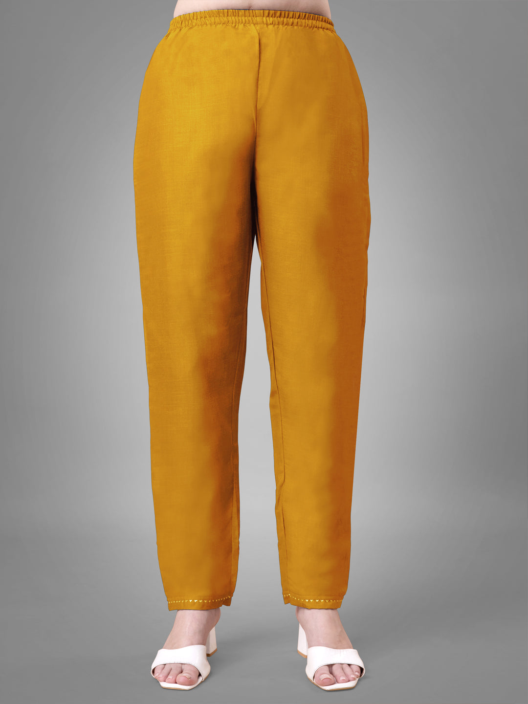 Women's Cotton Blend Kurti Pant Dupatta Set