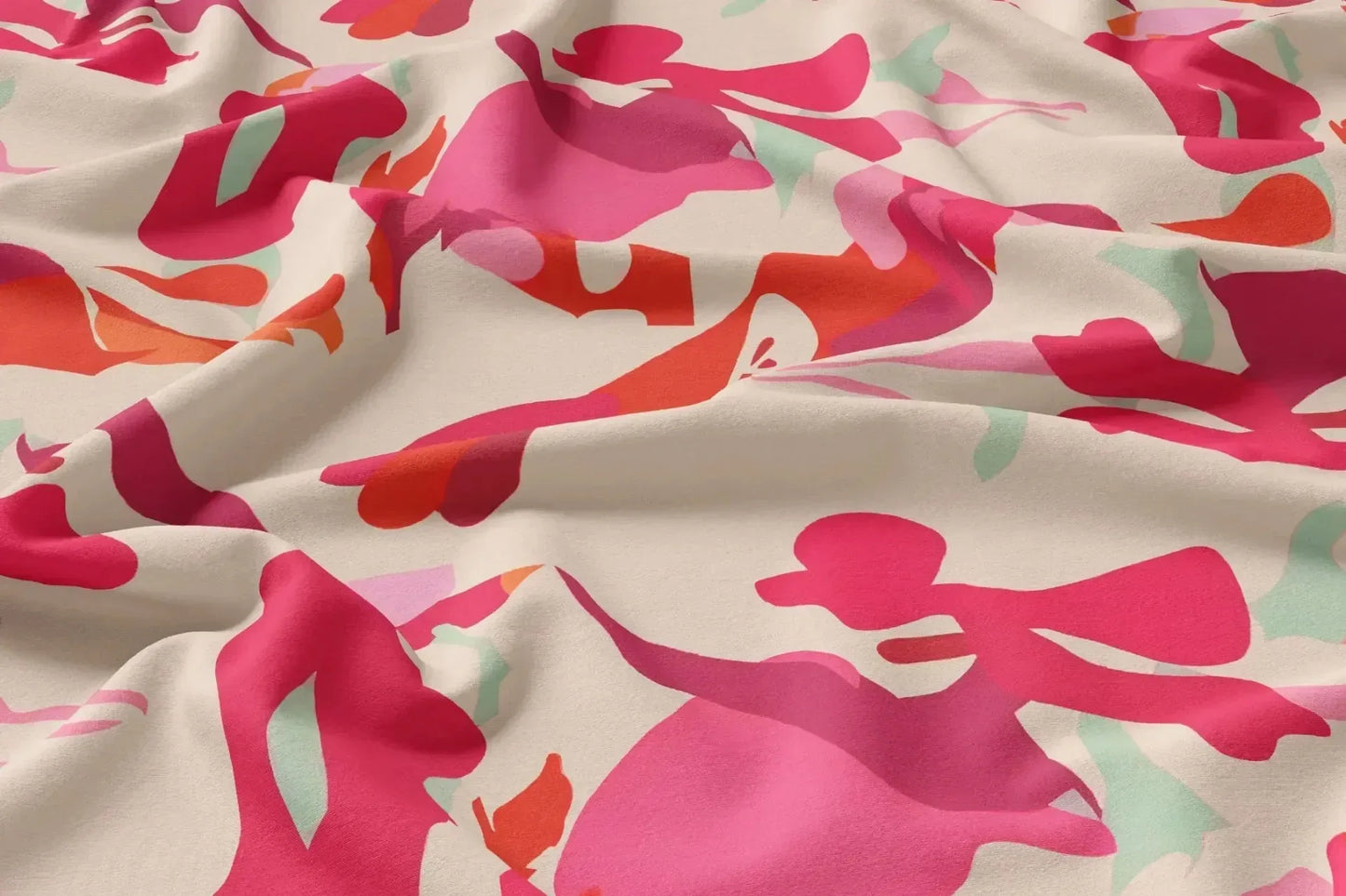 Rayon Digital Print Fabric | 44 Width, Unstitched, Poly Blend - Arihant Creations