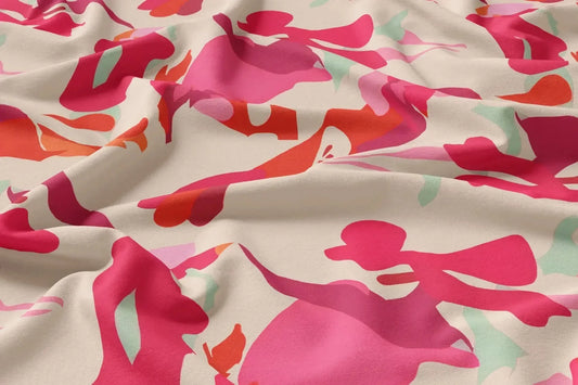 Rayon Digital Print Fabric | 44 Width, Unstitched, Poly Blend - Arihant Creations