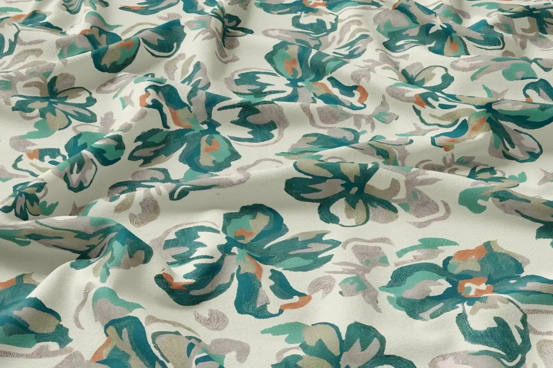 Rayon Digital Print Fabric | 44 Width, Unstitched, Poly Blend - Arihant Creations