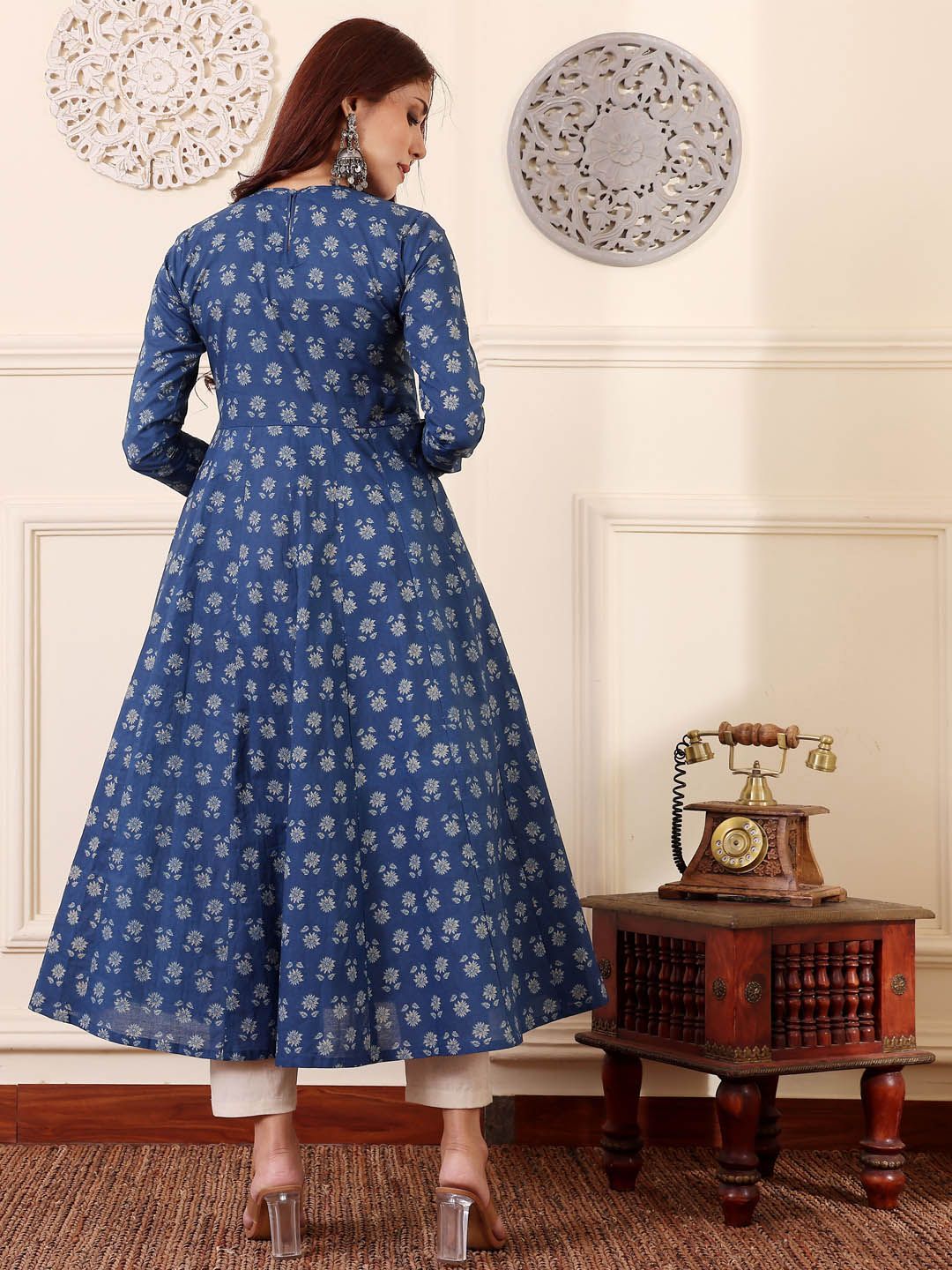 Women's Rayon Printed Kurti Pant Dupatta Set