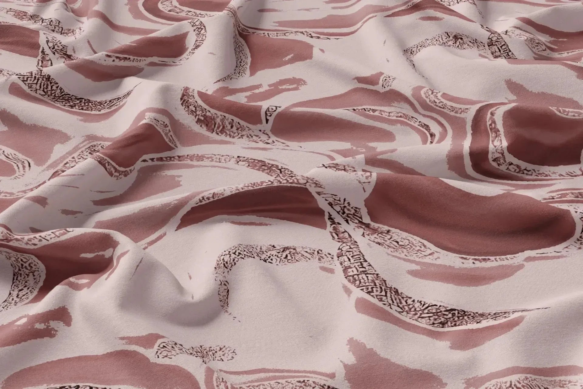 Rayon Digital Print Fabric | 44 Width, Unstitched, Poly Blend - Arihant Creations