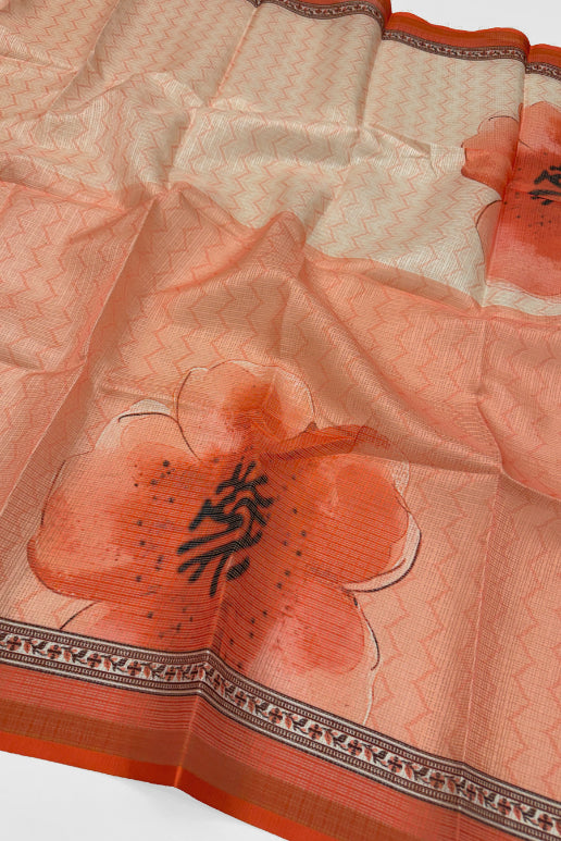 Cotton Blend Printed Suit Set with Kota Doria Dupatta for Women’s Unstitched (Top 2.5m | Bottom 2.5m | Dupatta 2.25m)