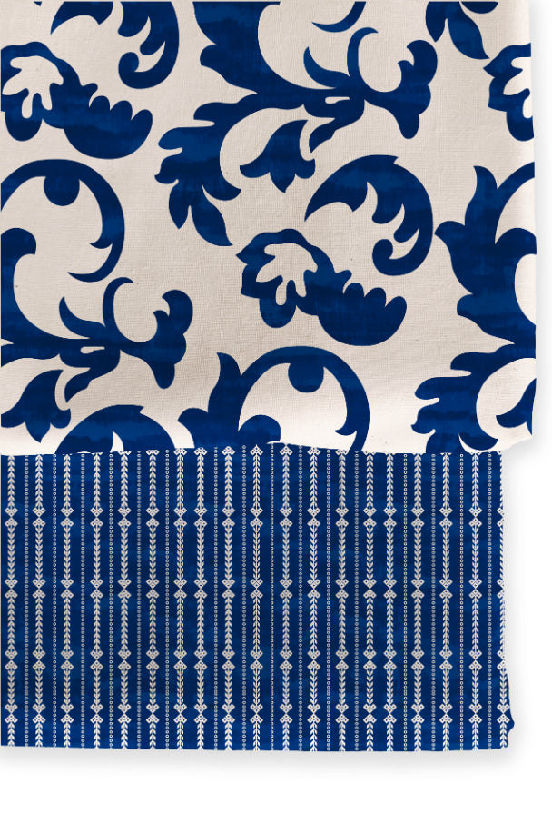 Poly Cotton Top Bottom Digital Printed Set - 2.5 mtr Top With 2.5 mtr Bottom