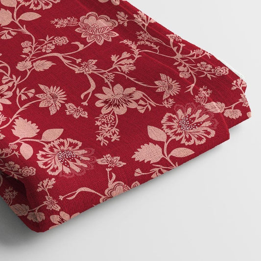 Muslin Digital Printed Fabric | Poly Blend, 44 Width, Unstitched, Soft, Lightweight - Arihant Creations