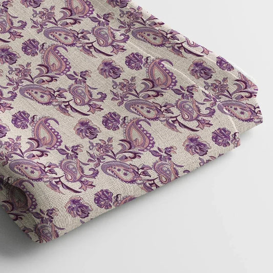 Muslin Digital Printed Fabric | Poly Blend, 44 Width, Unstitched, Soft, Lightweight - Arihant Creations