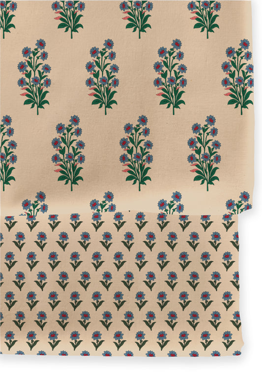 Poly Cotton Top Bottom Digital Printed Set, 2.5 Mtr Top With 2.5 Mtr Bottom, Cotton Fabric – Classic