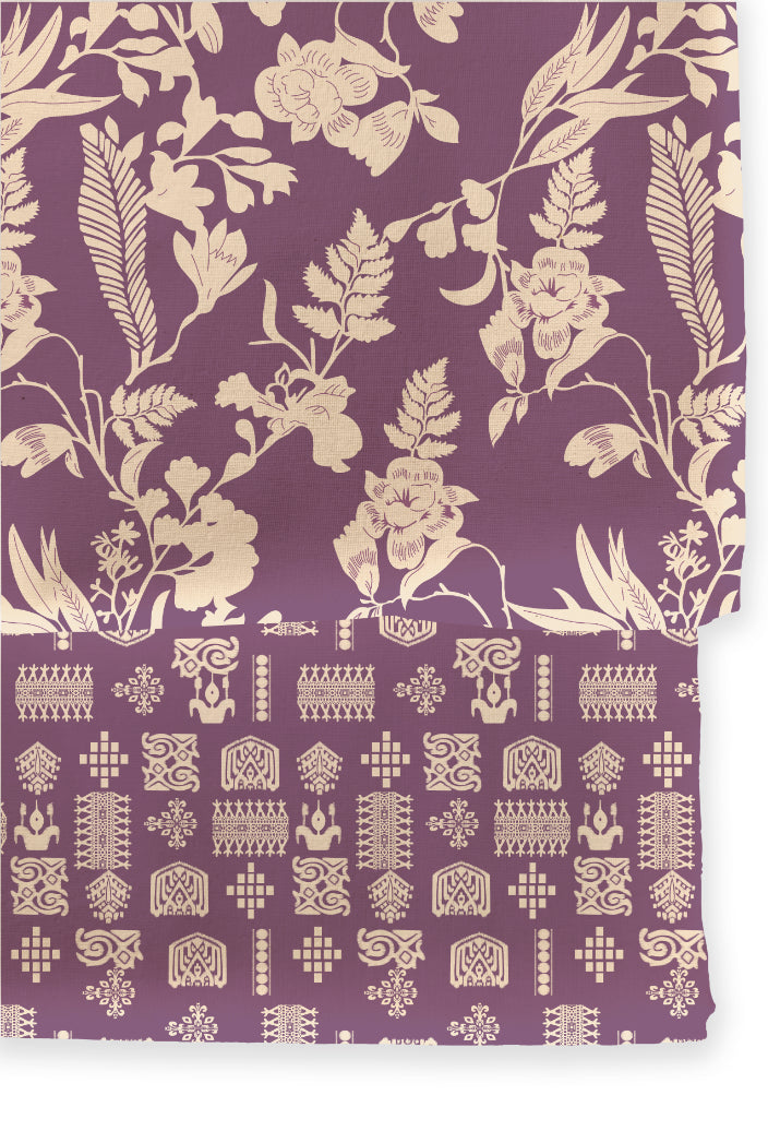 Poly Cotton Top Bottom Digital Printed Set, 2.5 Mtr Top With 2.5 Mtr Bottom, Cotton Fabric – Elegant