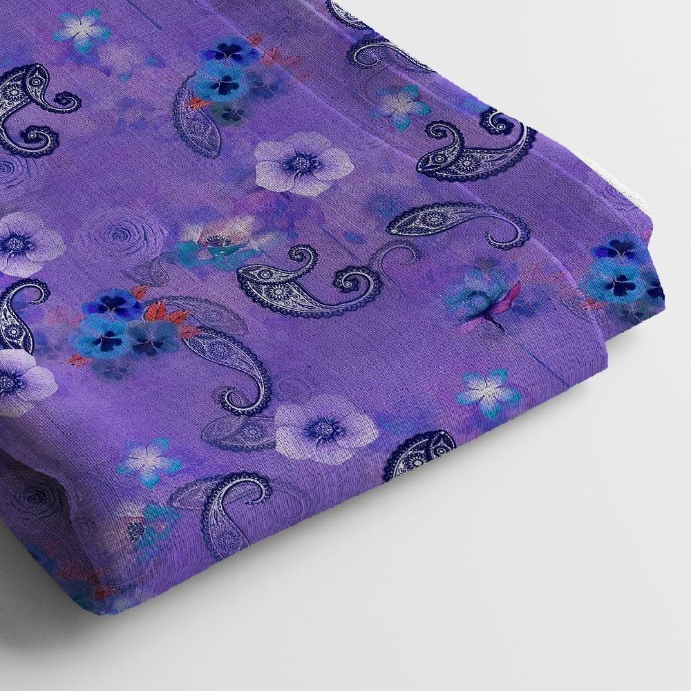 Georgette Digital Print Fabric | 44 Inches, Unstitched - Arihant Creations