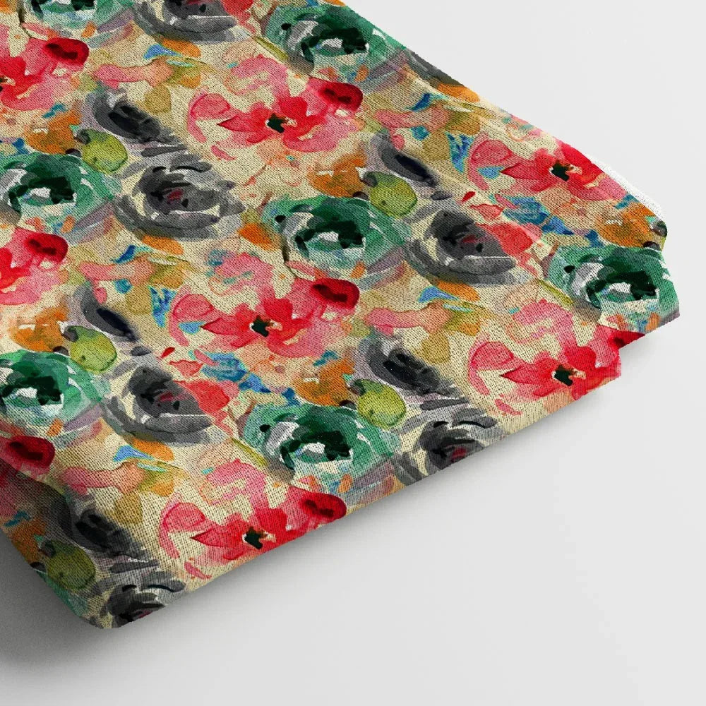 Georgette Digital Print Fabric | 44 Inches, Unstitched - Arihant Creations