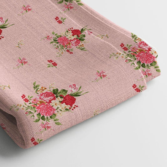 Georgette Digital Print Fabric | 44 Inches, Unstitched - Arihant Creations